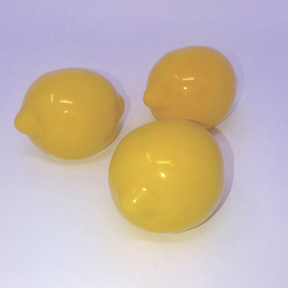 🧡 Ceramic Lemons! Set of Three 🧡